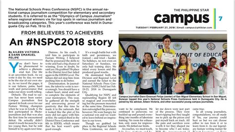 news writing filipino winning piece|From Believers to Achievers .
